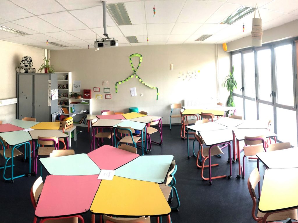 La classe flexible du collège Lestonnac à Lyon