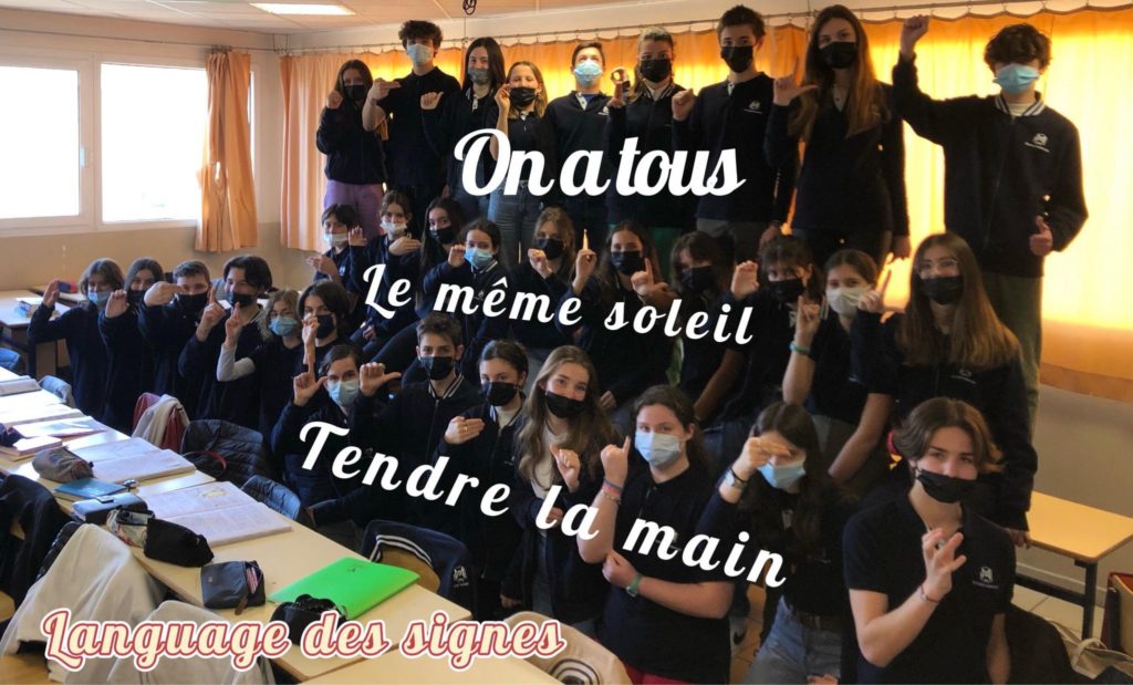 Collège Sévigné à Narbonne - Language des signes